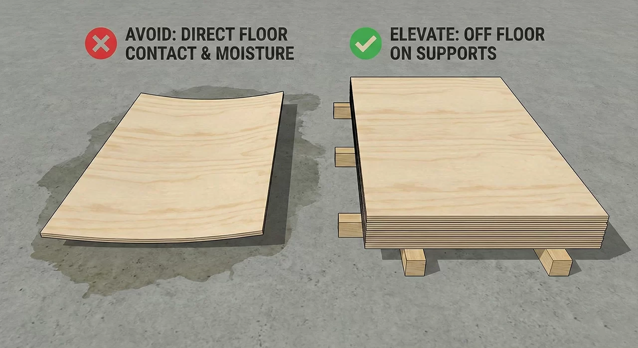 Stack Flat and Support Evenly | Handling & Storage Tips | Baltic Birch Guide